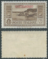 1932 CASTELROSSO GARIBALDI 1,75 LIRE GOMMA CON MACCHIE MNH ** - I19-2 - Castelrosso