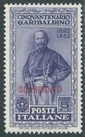 1932 EGEO SCARPANTO GARIBALDI 5 LIRE MNH ** - I31-3 - Egée (Scarpanto)