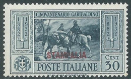 1932 EGEO STAMPALIA GARIBALDI 30 CENT MNH ** - I31-4 - Egée (Stampalia)