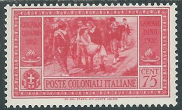 1932 EMISSIONI GENERALI GARIBALDI 75 CENT MH * - I30-6 - Amtliche Ausgaben