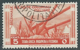 1933 EMISSIONI GENERALI USATO DECENNALE 5 CENT - I30-10 - Emissions Générales