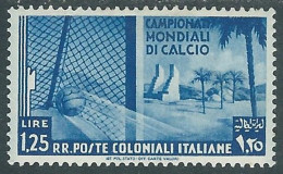 1934 EMISSIONI GENERALI MONDIALI DI CALCIO 1,25 LIRE MH * - I30-9 - General Issues