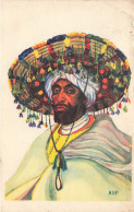 FOLKLORE - Costumes - Maroc - Le Grand Chapeau - Carte Postale Ancienne - Costumes