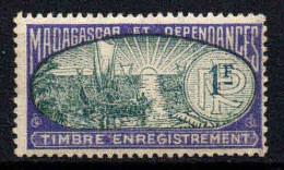 Madagascar  - Timbre D' Enregistrement 1F - Other & Unclassified