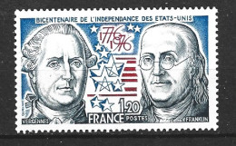 FRANCE. N°1879 De 1976. Indépendance Des USA. - Indépendance USA