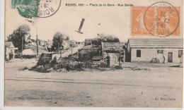 ROISEL 1921 Place De La Gare  Rue Barée - Roisel