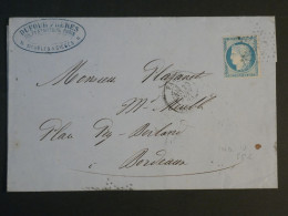 DD0  FRANCE BELLE  LETTRE 1871   ETOILE DE PARIS N°23  +NAPOLEON 10C  + + +AFF. INTERESSANT + - 1849-1876: Période Classique