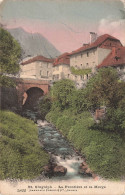 SUISSE - St Gingolph - La Frontière Et La Morge - Charneaux &frères &Co - Colorisé - Carte Postale Ancienne - Saint-Gingolph