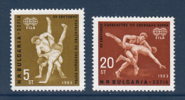 Bulgarie, Bulgaria, **, Yv 1190, 1191, Mi 1383, 1384, Sport, Lutte, - Lucha