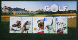 Golf Club Sport 2011 Mi 3610-3614 Block 129  Yv Used Gebruikt Oblitere Australia Australien Australie - Used Stamps