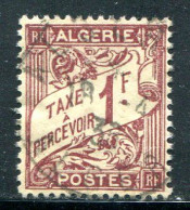 ALGERIE- Taxe Y&T N°9- Oblitéré - Timbres-taxe