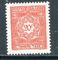 ALGERIE- Taxe Y&T N°35- Neuf Avec Charnière * - Impuestos