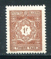 ALGERIE- Taxe Y&T N°37- Neuf Avec Charnière * - Portomarken