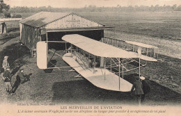 TRANSPORT - Les Merveilles De L'aviation - L'Aviateur Américain Wirght Sort Son Aéroplane - Carte Postale Ancienne - Aeródromos