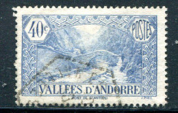 ANDORRE- Y&T N°33- Oblitéré - Used Stamps