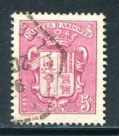 ANDORRE- Y&T N°50- Oblitéré - Used Stamps