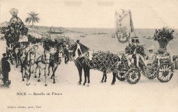 FRANCE - Nice - Bataille De Fleurs - Carte Postale Ancienne - Carnevale