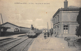 CPA 28 SAINT REMY SUR AVRE / LA GARE / VUE PRISE SUR LES QUAIS / TRAIN - Other & Unclassified