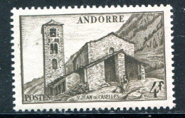 ANDORRE- Y&T N°122- Neuf Avec Charnière * - Neufs