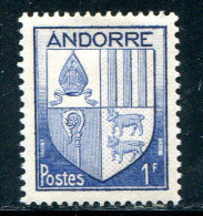 ANDORRE- Y&T N°119- Neuf Avec Charnière * - Unused Stamps