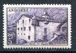 ANDORRE- Y&T N°124- Neuf Avec Charnière * - Unused Stamps