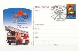 931  Sapeurs-pompiers: Entier (c.p.) Avec Oblit. 1er Jour 2003 - Firebrigade, Fire-fighting Vehicle. Camion De Pompiers - Sapeurs-Pompiers