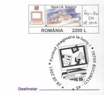 931  Ordinateur: PAP 2001, Oblit. Commemorative - Computer Special Cancel On Stationery Cover - Informatique