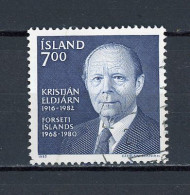 ISLANDE - KRISTJAN ELDJARN - N° Yvert 564 Obli. - Unused Stamps