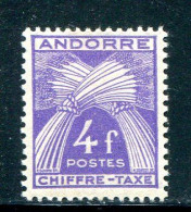 ANDORRE- Taxe Y&T N°28- Neuf Avec Charnière * - Ongebruikt