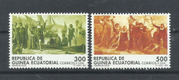 GUINEA   ECUATORIAL   ,   SELLOS  H/B  3  MNH  ** - Cristóbal Colón