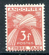 ANDORRE- Taxe Y&T N°35- Neuf Avec Charnière * - Ongebruikt