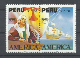 PERU, SERIE  TEMA COLON    MNH  ** - Christophe Colomb