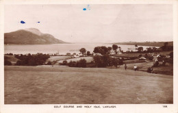 Golf , Sport * Carte Photo * Golf Course And Holy Isle , Lamlash * écosse Scotland * Link Links Golfer Golfeur - Golf
