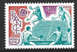 FRANCE. N°1961 De 1977. Tennis De Table. - Tafeltennis