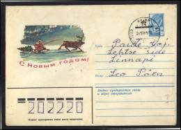 RUSSIA USSR Stationery USED ESTONIA AMBL 1326 SOODLA Happy New Year Deer - Ohne Zuordnung