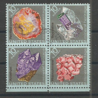 USA 1974 Mineral Heritage Sc.1538/41 Cpl 4v Se Tenents Set USED VFU - Used Stamps