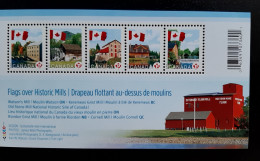 Canada  2010 MNH Sc 2350**  2,85$ Souvenir Sheet, Flag Over Mills - Nuevos
