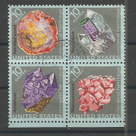 USA 1974 Mineral Heritage Sc.1538/41 Cpl 4v Se Tenents Set USED VFU - Verzamelingen