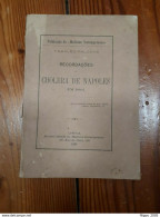 1885 - LISBONA - Colera Napoli - RECORDACOES DO CHOLERA DE NAPOLES EM 1884 - Craft, Manual Arts