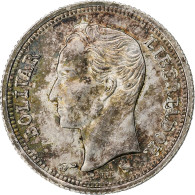 Monnaie, Venezuela, 25 Centimos, 1960, SPL, Argent, KM:35a - Venezuela