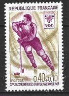 FRANCE. N°1544 De 1968. Hockey Sur Glace. - Hockey (Ice)