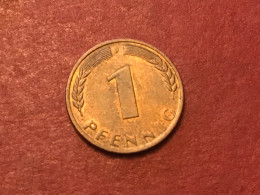 Münze Münzen Umlaufmünze Deutschland BRD 1 Pfennig 1968 Münzzeichen J - 1 Pfennig