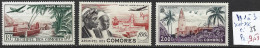 COMORES FRANCAISES PA 1 à 3 **  ( PA 1 : * ) Côte 12.50 € - Luchtpost