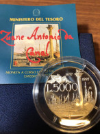 ITALIA  Italy 1997 5000 Lire Canaletto  Proof In Confezione Ufficiale - Nieuwe Sets & Proefsets