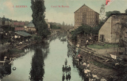 FRANCE - Rennes - Canal St Martin - Colorisé - Animé - Lavandières Au Bord Du Canal - Carte Postale Ancienne - Rennes