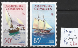 COMORES FRANCAISES PA 10-11 * Côte 10.50 € - Airmail
