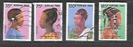 TIMBRE OBLITERE DU BURKINA AVEC CACHET POSTAL DE 1987 N° MICHEL 1118/19 1121/22 - Burkina Faso (1984-...)