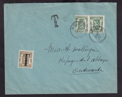 DDFF 390 -- Enveloppe TP Petit Sceau MELDEN 1936 - Taxée à OUDENARDE 10 C Par TP Petit Sceau = PEU COMMUN - Storia Postale