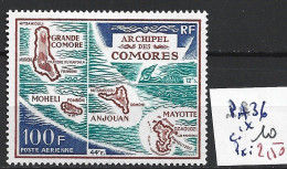 COMORES FRANCAISES PA 36 * Côte 10 € - Poste Aérienne