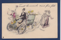 CPA Kauffmann Femme Woman Mode Non Circulée Voiture Automobile - Kauffmann, Paul